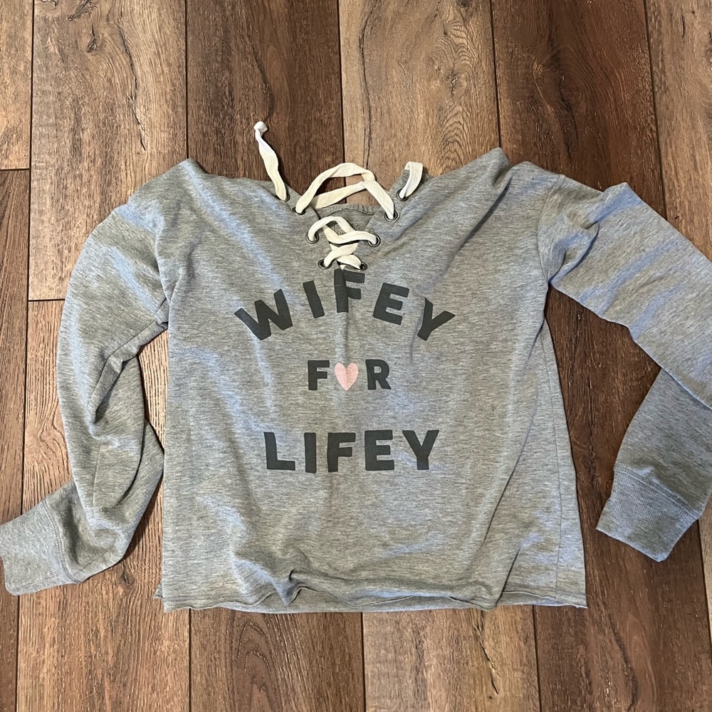 Wifey for Lifey pajama hoodie